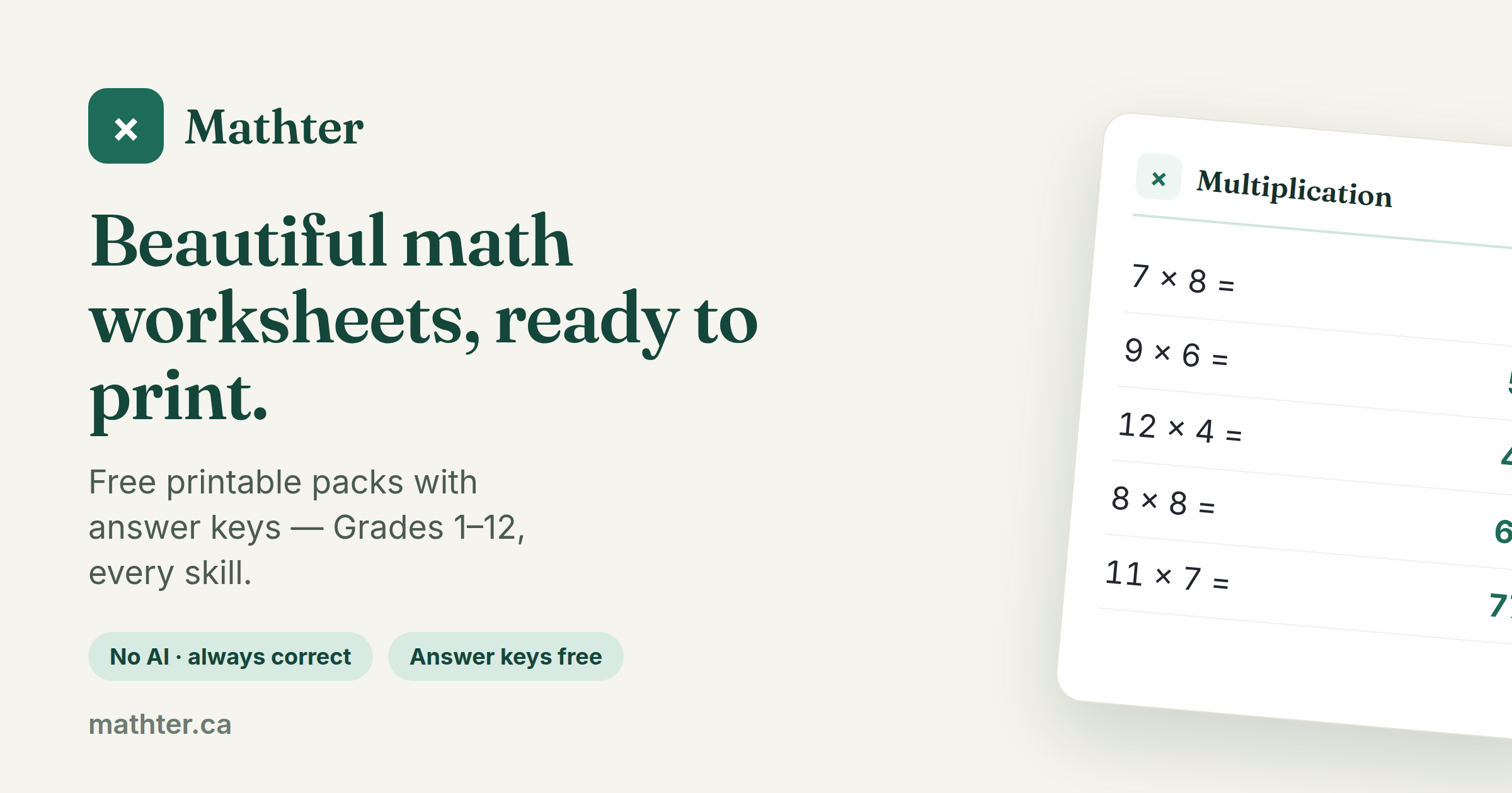 Grade 11 Math Worksheets: Free Printable with Answers | Mathter